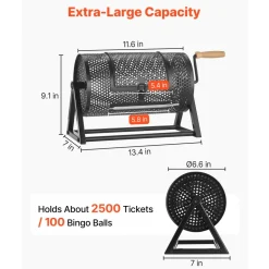 VEVOR Raffle Ticket Spinner, 11.6
