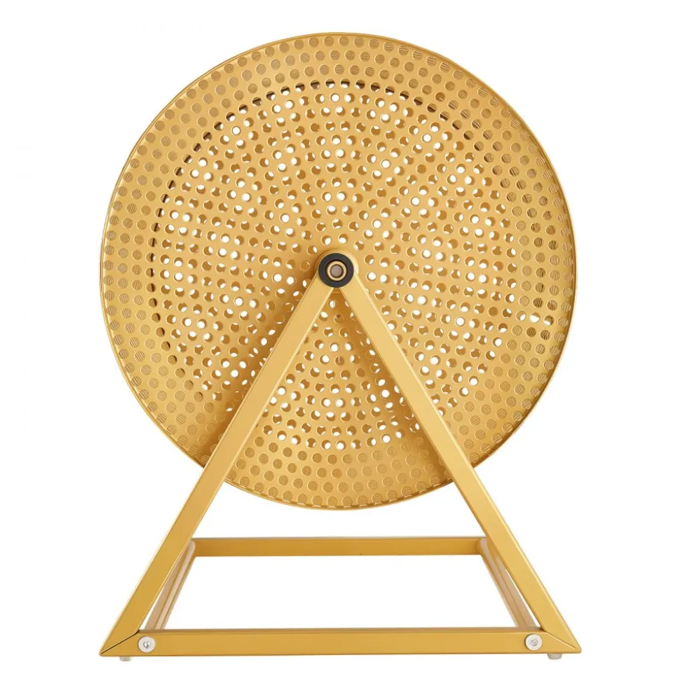 VEVOR Raffle Ticket Spinner, 16.1" x 11.9" Holds 5000 Tickets or 200 Ping Pong Balls, Raffle Drum Lottery Spinning Cage with Reinforced Handle, Stable Triangular Stand, for Events and Gatherings, Gold