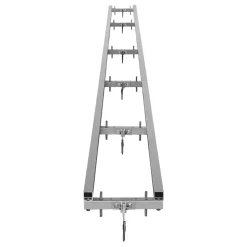 VEVOR Rail Mill Guide System, 15 ft 6 Crossbar Chainsaw Mill Kits, Aluminum Saw Milling Rails System Works with Chainsaw, 4 Wedges, Adjustable Rail Milling Guide Kit for Builders Woodworkers