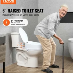 VEVOR Raised Toilet Seat, 6