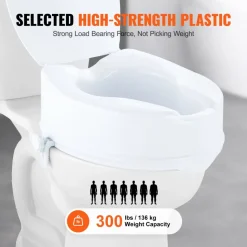 VEVOR Raised Toilet Seat, 6