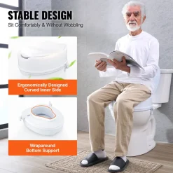 VEVOR Raised Toilet Seat, 6