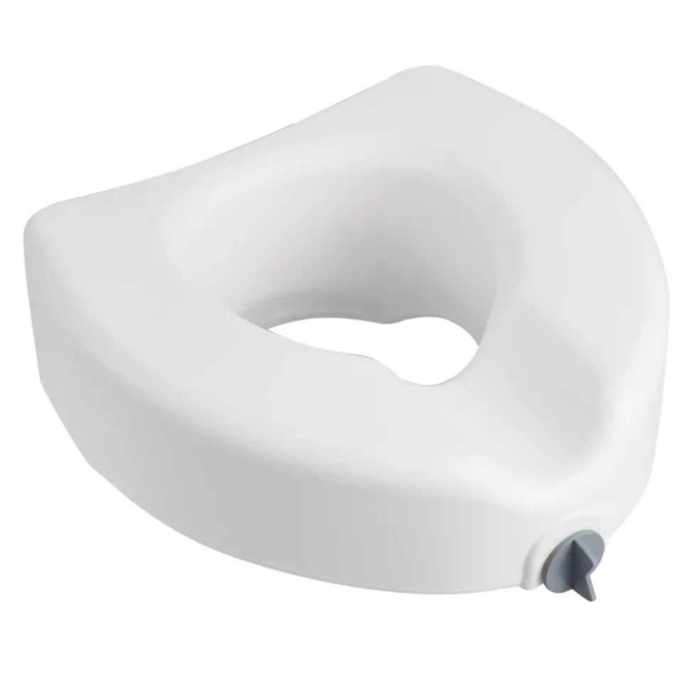 VEVOR Raised Toilet Seat, 350 lbs Capacity, 5-Inch Lift Height, Commode Elevated Toilet Seat Riser with Enlarged Opening for Seniors, Elderly, Handicap, Disabled, Adults, Fits Elongated & Round Bowl