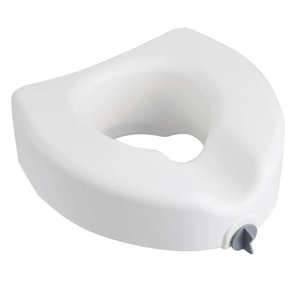 VEVOR Raised Toilet Seat, 350 lbs Capacity, 5-Inch Lift Height, Commode Elevated Toilet Seat Riser with Enlarged Opening for Seniors, Elderly, Handicap, Disabled, Adults, Fits Elongated & Round Bowl