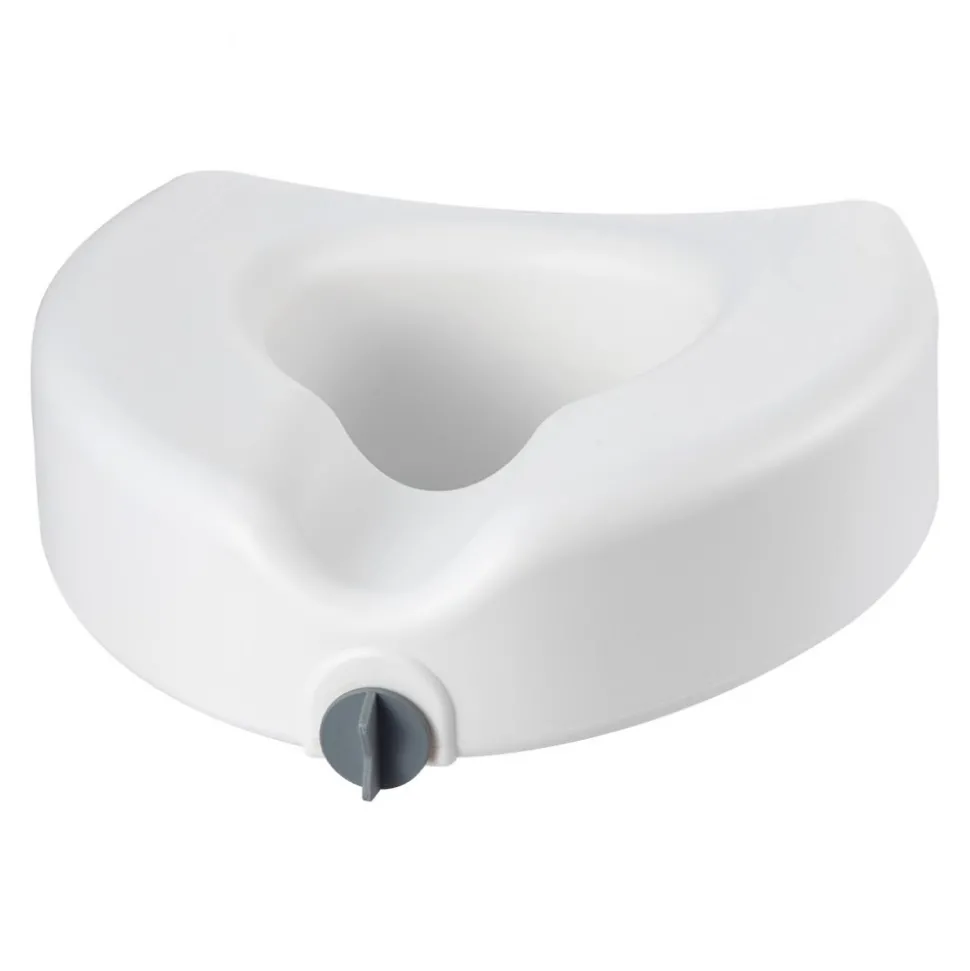 VEVOR Raised Toilet Seat, 350 lbs Capacity, 5-Inch Lift Height, Commode Elevated Toilet Seat Riser with Enlarged Opening for Seniors, Elderly, Handicap, Disabled, Adults, Fits Elongated & Round Bowl