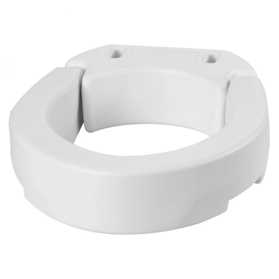 VEVOR Raised Toilet Seat, 300 lbs Load Capacity, 3.5-Inch Lift Height, Commode Elevated Toilet Seat Riser with Enlarged Opening for Seniors, Elderly, Handicap, Disabled, and Adults, Fits Round Bowl