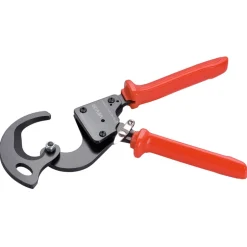 VEVOR Ratcheting Cable Cutter, Spring Steel Blades with PVC-Coated Handles, Quick-Release Button, Heavy Duty Ratchet Cable Wire Cutter for Cutting Copper & Aluminum Cables Up to 600 MCM / 300 mm²