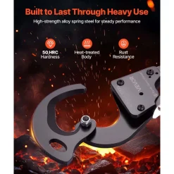 VEVOR Ratcheting Cable Cutter, Spring Steel Blades with PVC-Coated Handles, Quick-Release Button, Heavy Duty Ratchet Cable Wire Cutter for Cutting Copper & Aluminum Cables Up to 600 MCM / 300 mm²