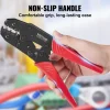VEVOR Ratcheting Crimping Tool Set For Insulated Electrical Connectors AWG22-10 with Wire Stripper and 210pcs Heat Shrink Tubes Labor-Saving Ratcheting Wire Crimp Pliers