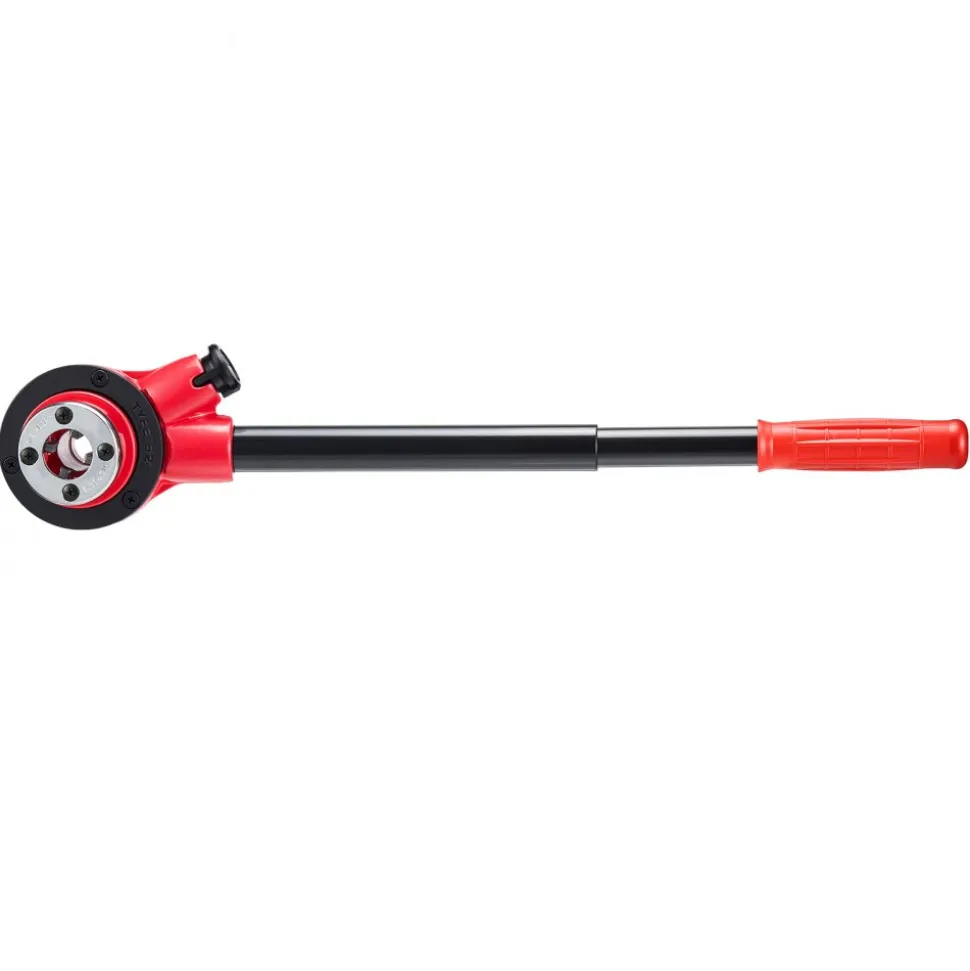 VEVOR Ratchet Pipe Threader Kit with 3 Dies, 1/2" BSPT, 3/4" BSPT, 1" BSPT Manual Ratcheting Pipe Threading Tool, Portable Pipes Threader Set with Toolbox for Plumbing Installation & Repair