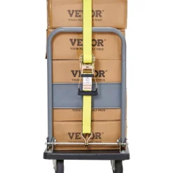 VEVOR Ratchet Tie Down Straps (4PK), 10000 lb Break Strength, Double J Hook Includes 4 Premium 2