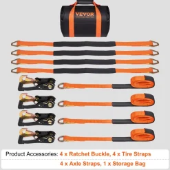 VEVOR Ratchet Tie Down Straps Kit, 2