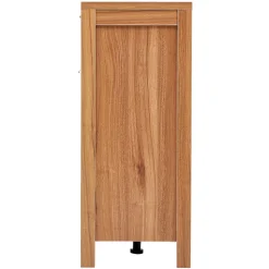 VEVOR Rattan Cabinet, Set of 3, Rattan Storage Cabinet with 6 Magnetic Doors and 3 Drawers, Sideboard Buffet Cabinet with Adjustable Shelves, for Hallway, Entryway, Living Room, or Kitchen, Natural