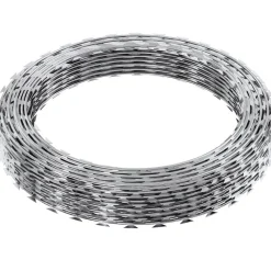 VEVOR Razor Wires, 147 ft Razor Barbed Wire, 3 Rolls Razor Wire Fencing Razor Fence, Razor Ribbon Barbed Wire Galvanized Razor Wire Fence, Rolls Razor for Garden