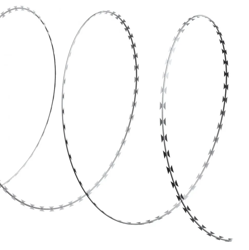 VEVOR Razor Wires, 98 ft Razor Barbed Wire, 2 Rolls Razor Wire Fencing Razor Fence, Razor Ribbon Barbed Wire Galvanized Razor Wire Fence, Rolls Razor for Garden