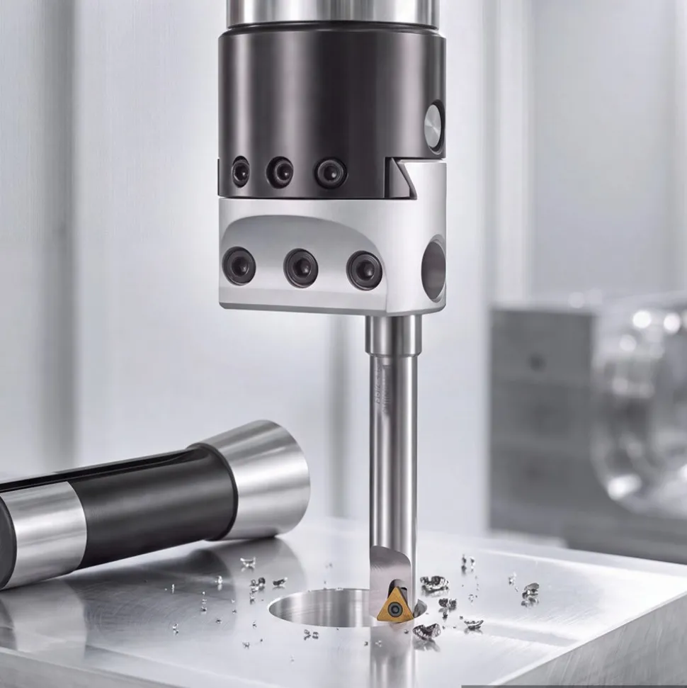 VEVOR R8 Boring Head 2-Inch Indexable 8 Piece Boring Bar Set with R8 Shank, for Milling Machine Drill Press, 7/16" to 4-1/2", Precision Bore Diameter Adjustment, Hardened & Ground, Labeled Storage Box