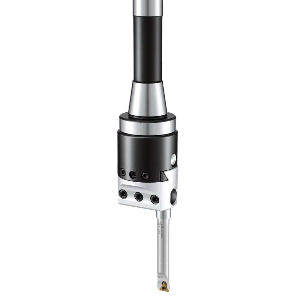 VEVOR R8 Boring Head 2-Inch Indexable 8 Piece Boring Bar Set with R8 Shank, for Milling Machine Drill Press, 7/16" to 4-1/2", Precision Bore Diameter Adjustment, Hardened & Ground, Labeled Storage Box