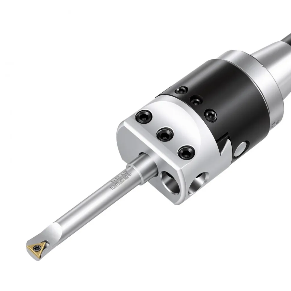 VEVOR R8 Boring Head 2-Inch Indexable 8 Piece Boring Bar Set with R8 Shank, for Milling Machine Drill Press, 7/16" to 4-1/2", Precision Bore Diameter Adjustment, Hardened & Ground, Labeled Storage Box
