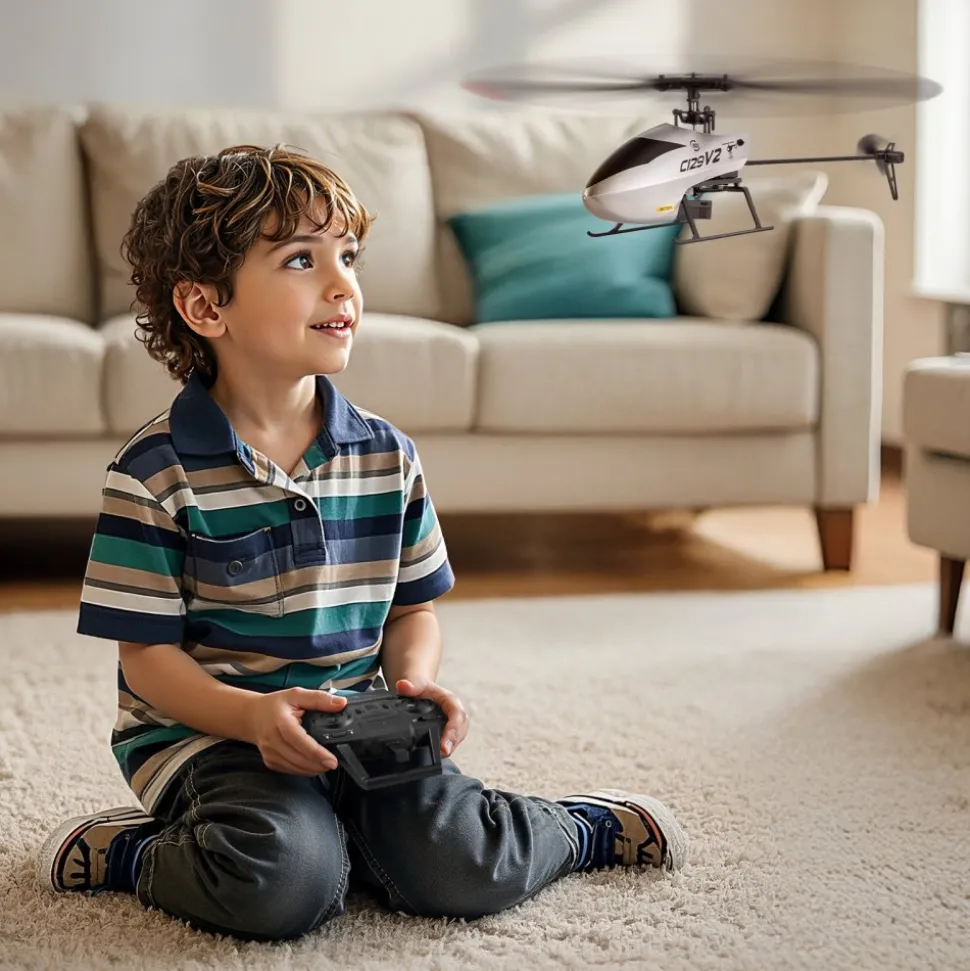 VEVOR RC Helicopter, 2.4GHz Single Propeller Remote Control Helicopter with Gyro, 4-Channel RC Airplane for Beginner, 39 Min Flight Time, One-Key Takeoff/Landing, Toys for Kids Ages 8 and up