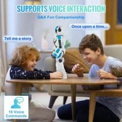 VEVOR RC Robot Toys for Kids, 2.4GHz Gesture Sensing Programmable Remote Control Smart Robot with Voice Control, Interactive Singing Dancing Robot for Age 6 7 8 10 12 Year Old Boys Girls Birthday Gift