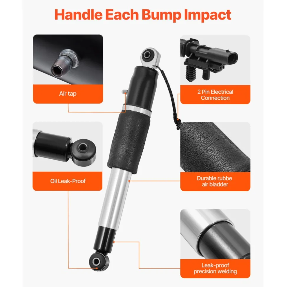 VEVOR Rear Air Shock Absorber Strut, 2 PCS, Compatible with Cadillac Escalade, Chevrolet Suburban/ Tahoe, GMC Yukon/Yukon XL, Replacement for 22283446 22278958 580-1106 5801068 5801106 23151122