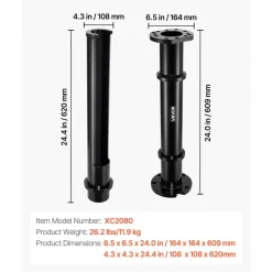 VEVOR Rear Axle Bearing Puller Tool, Compatible with 1998-2008 Toyota Land Cruiser, 1995-2016 Tacoma 1993-1998 T-100, Rear Axle Shaft Bearing Puller for Mitsubishi and Isuzu Models with Backing Plates