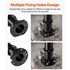 VEVOR Rear Axle Bearing Puller Tool, Compatible with 1998-2008 Toyota Land Cruiser, 1995-2016 Tacoma 1993-1998 T-100, Rear Axle Shaft Bearing Puller for Mitsubishi and Isuzu Models with Backing Plates