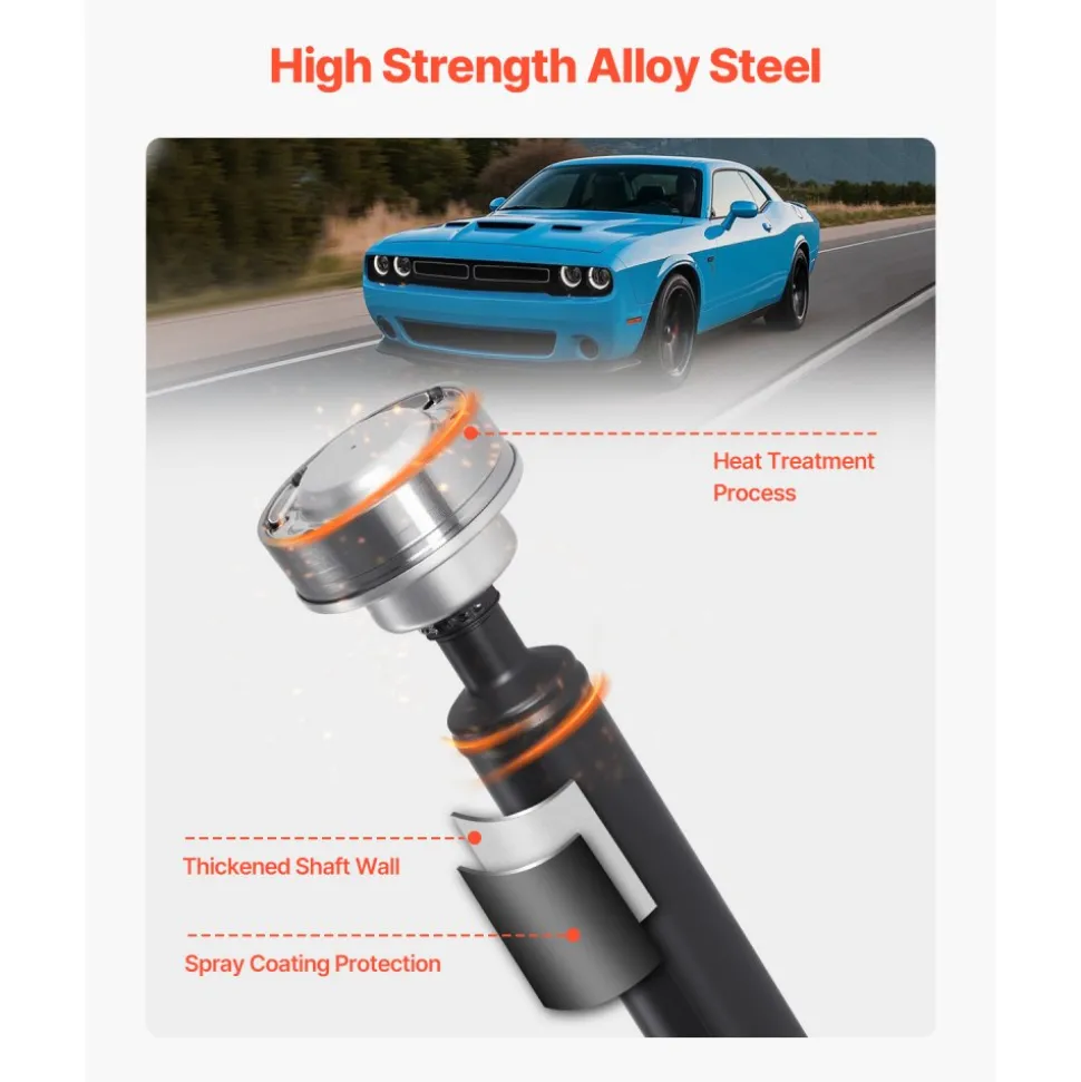VEVOR Rear Drive Shaft, 71.7"-73.2" Prop Shaft Driveshaft Assembly Compatible with 2015-2019 Dodge Challenger V6 3.6L, Replace #976-987 976987 52123974AC 52123974AD 52123974AE 52123974AF