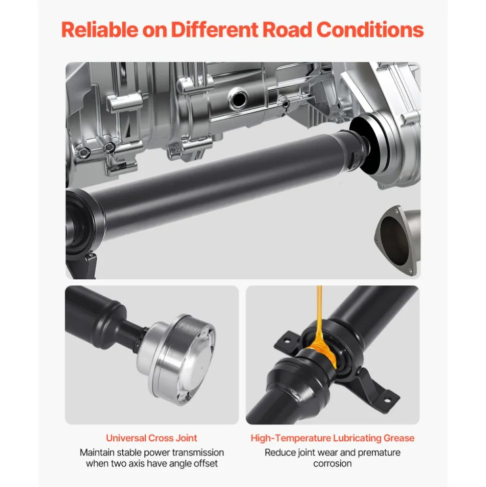 VEVOR Rear Drive Shaft, 71.7"-73.2" Prop Shaft Driveshaft Assembly Compatible with 2015-2019 Dodge Challenger V6 3.6L, Replace #976-987 976987 52123974AC 52123974AD 52123974AE 52123974AF