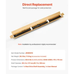 VEVOR Rear Drive Shaft, 80.6"-82.2" Prop Shaft Driveshaft Assembly Compatible with 2008-2016 Nissan Rogue S SL SV 2.5L, Replace #37000JM10A 946-236 946236 37000JM100 37000JM13A 37000JM14A