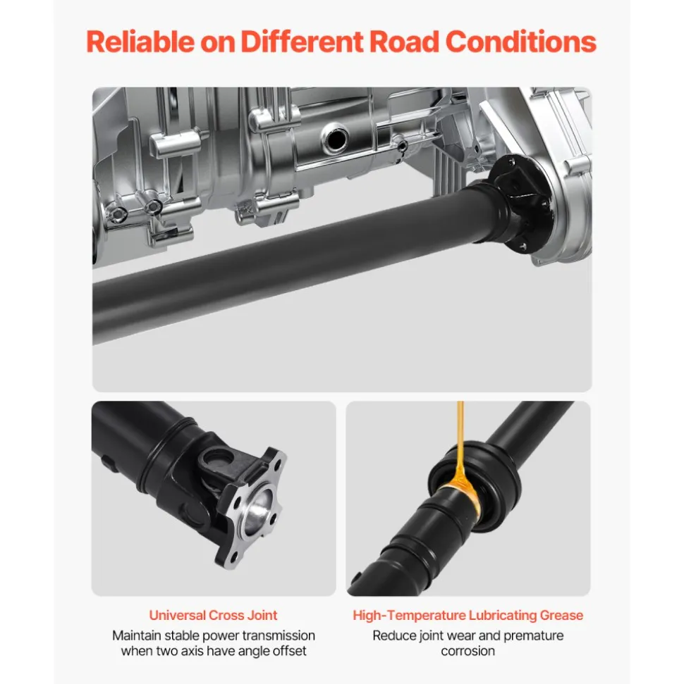 VEVOR Rear Drive Shaft, 80.6"-82.2" Prop Shaft Driveshaft Assembly Compatible with 2008-2016 Nissan Rogue S SL SV 2.5L, Replace #37000JM10A 946-236 946236 37000JM100 37000JM13A 37000JM14A