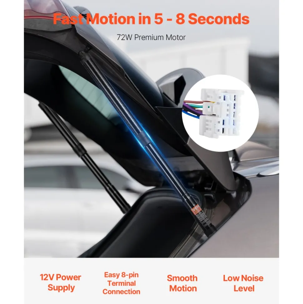 VEVOR Rear Left & Right Tailgate Power Lift Support, Compatible with 2014-2020 Nissan Rogue/X-Trail, Electric Tailgate Liftgate Power Hatch Shock Strut Replace OE# 905614BA4A 90561-4BA4A (2PCS)