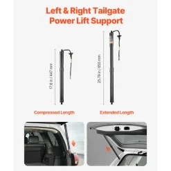 VEVOR Rear Left & Right Tailgate Power Lift Support, Compatible with 2014-2020 Nissan Rogue/X-Trail, Electric Tailgate Liftgate Power Hatch Shock Strut Replace OE# 905614BA4A 90561-4BA4A (2PCS)
