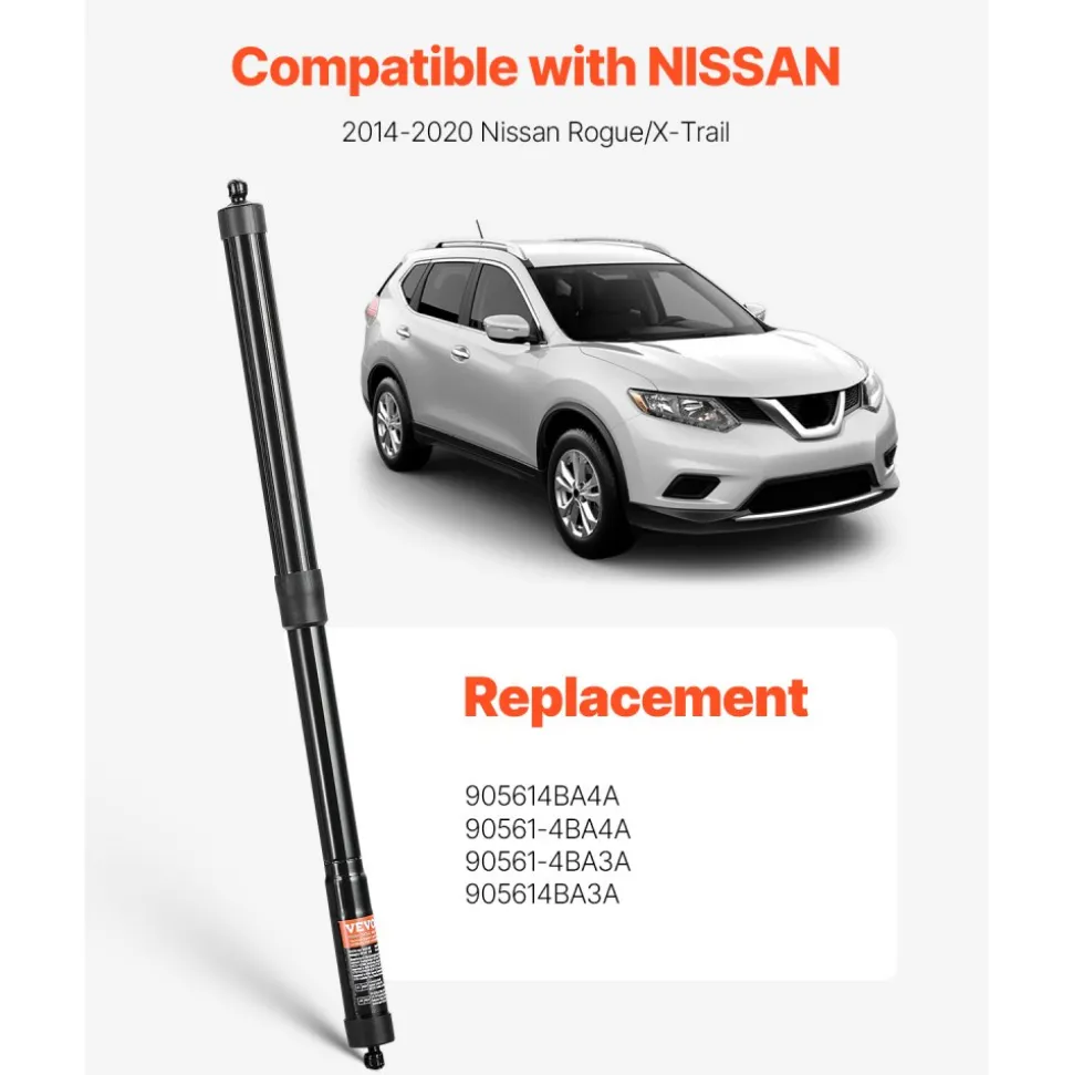 VEVOR Rear Left & Right Tailgate Power Lift Support, Compatible with 2014-2020 Nissan Rogue/X-Trail, Electric Tailgate Liftgate Power Hatch Shock Strut Replace OE# 905614BA4A 90561-4BA4A (2PCS)