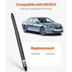 VEVOR Rear Left & Right Tailgate Power Lift Support, Compatible with 2015-2020 Skoda Superb III 3V5 Estate, Electric Tailgate Liftgate Power Hatch Shock Strut Replace OE# 3V9827851B 3V9827852B (2PCS)