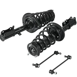 VEVOR Rear Shock Absorber Strut Assembly, 2Pcs Shock and Strut Assembly with Stabilizer Bar & Coil Spring, Compatible with 2007-2011 Toyota Camry and 2008-2012 Toyota Avalon Models, OE 172401