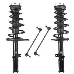 VEVOR Rear Shock Absorber Strut Assembly, 2Pcs Shock and Strut Assembly with Stabilizer Bar & Coil Spring, Compatible with 2007-2011 Toyota Camry and 2008-2012 Toyota Avalon Models, OE 172401