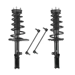 VEVOR Rear Shock Absorber Strut Assembly, 2Pcs Shock and Strut Assembly with Stabilizer Bar & Coil Spring, Compatible with 2007-2011 Toyota Camry and 2008-2012 Toyota Avalon Models, OE 172401