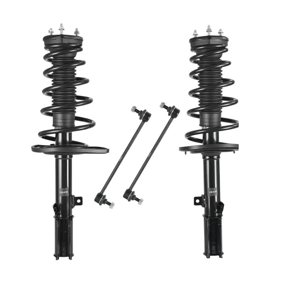 VEVOR Rear Shock Absorber Strut Assembly, 2Pcs Shock and Strut Assembly with Stabilizer Bar & Coil Spring, Compatible with 2007-2011 Toyota Camry and 2008-2012 Toyota Avalon Models, OE 172401