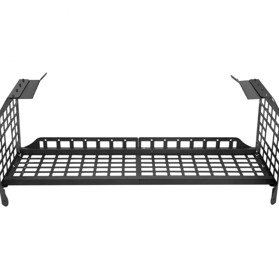 VEVOR Rear Trunk Cargo Rack, for 2010-2024 Toyota 4Runner, 220 lbs Capacity, Aluminum Alloy Basket Tray Interior Storage Luggage Carrier, Adjustable Height Shelf Stand Organizer for Camping Trip Gear