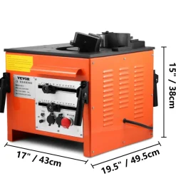 VEVOR Rebar Bender 1 inch 25 mm Rebar Bending Bender Rebar Grade 60 Electric Rebar Bender Heavy Duty with Foot Pedal for Bending Steel Rope (1 inch Rebar Bender)