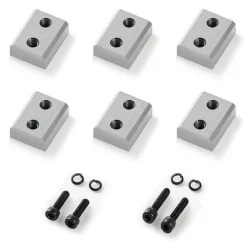 VEVOR Rebar Cutter Blades, 6 Pcs Replacement Jaw Blades for 1-1/4 Inch 32mm #10 Electric Rebar Cutter, Double-sided, CR12MOV High-Hardness Steel, Fast Efficient with Screws and Spring Washer