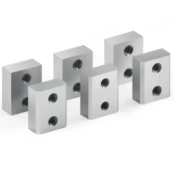 VEVOR Rebar Cutter Blades, 6 Pcs Replacement Jaw Blades for 1-1/8 Inch 28mm #9 Electric Rebar Cutter, Double-sided, CR12MOV High-Hardness Steel, Fast Efficient with Screws and Spring Washer