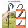 VEVOR Rebar Stakes, 12-Inch, Heavy-Duty 0.4 in Diameter J Hook, Galvanized Steel Ground Anchors with Chisel Point End & Rust-Resistant Coating, for Gardening Support, Fence, Camping Tents (16-Pack)
