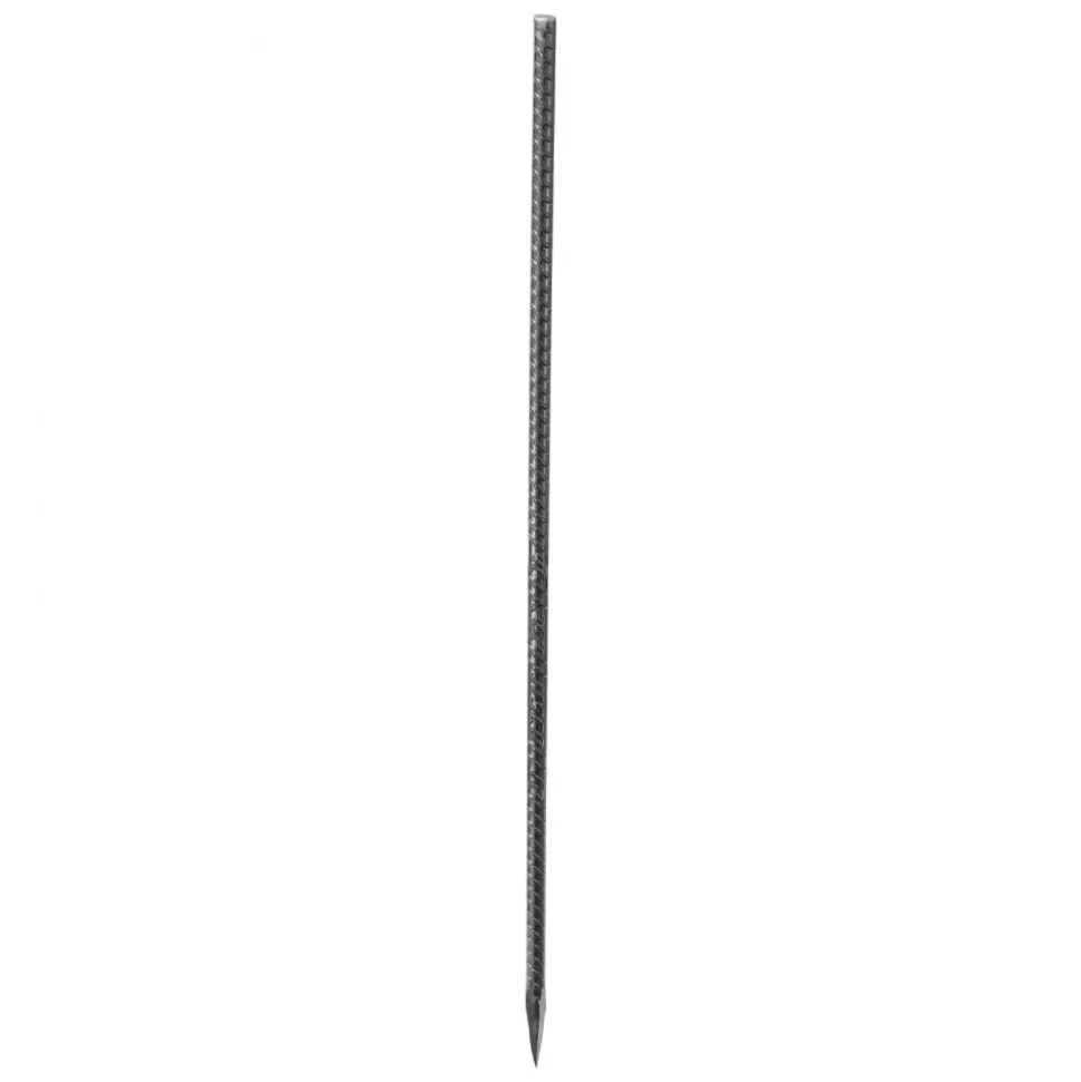 VEVOR Rebar Stakes, 16-Inch, Heavy-Duty 0.45 in Diameter, Straight Galvanized Steel Ground Anchors with Chisel Point End & Rust-Resistant Coating, for Gardening Support, Fence, Camping Tents (16-Pack)