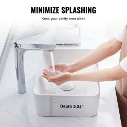 VEVOR Rectangle Vessel Sink, 16