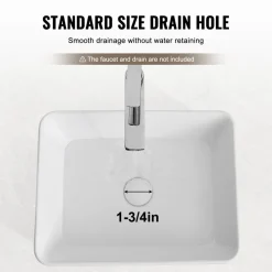 VEVOR Rectangle Vessel Sink, 19