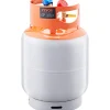 VEVOR Refrigerant Recovery Tank, 30 LBS Capacity, 400 psi Portable Cylinder Tank with Y-Valve for Liquid/Vapor, High-sealing Recovery Can for R22/R134A/R410A, Orange+Gray