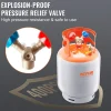 VEVOR Refrigerant Recovery Tank, 50 LBS Capacity, 400 psi Portable Cylinder Tank with Y-Valve for Liquid/Vapor, High-sealing Recovery Can for R22/R134A/R410A, Orange+Gray