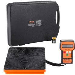 VEVOR Refrigerant Scale 110 LBS HAVC Charging Recovery Freon Scale, with Wired Remote Control, 2g High Precision Electronic Digital Recovery Weight Scale with Case and Dry Battery